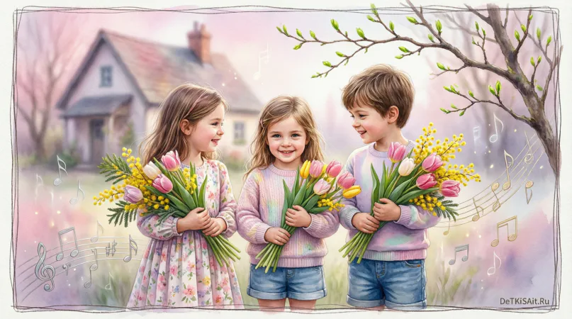 10 Лучших детских песен на Международный Женский День 8 марта 🌸